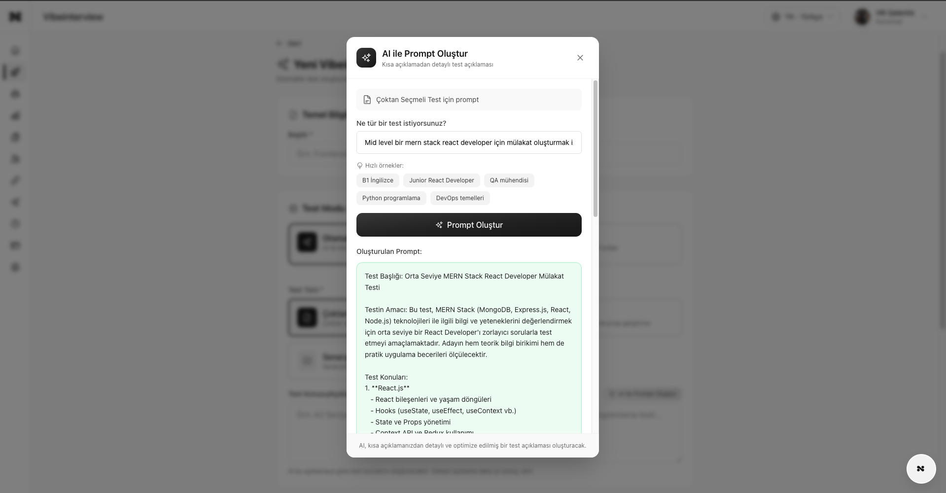 AI Prompt Generation
